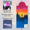 Gone For a Run Car Seat Towel Cover Hooded Moisture-Wicking Microfiber Seat Protector 30" x 60" for Runners and Outdoor Enthusiasts Happy Hour view 3
