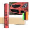 12"x60" (1FTx5FT) Camouflage Ape Red Pattern Matte Vinyl Wrap Auto Car Sticker Decal Film Sheet Bubble Free Air Release Technology with Tool Kit view 1