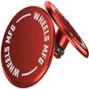 Wheels Manufacturing Wheels Manufacturing Standard Thru Axle Cap Set - Red view 1