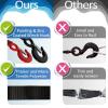 Boat Trailer Winch Strap With Hook 2" x 20' - 10,816lbs Breaking Strength Heavy Duty Hand Crank Replacement for Jet Ski, Automotive Towing view 3
