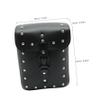 INOOMP 1pc Pu Motorcycle Saddlebag Cruiser Style Tool Bag for Electromobiles and Motorcycles Convenient Black Side Storage Pouch for Travel and Luggage view 2