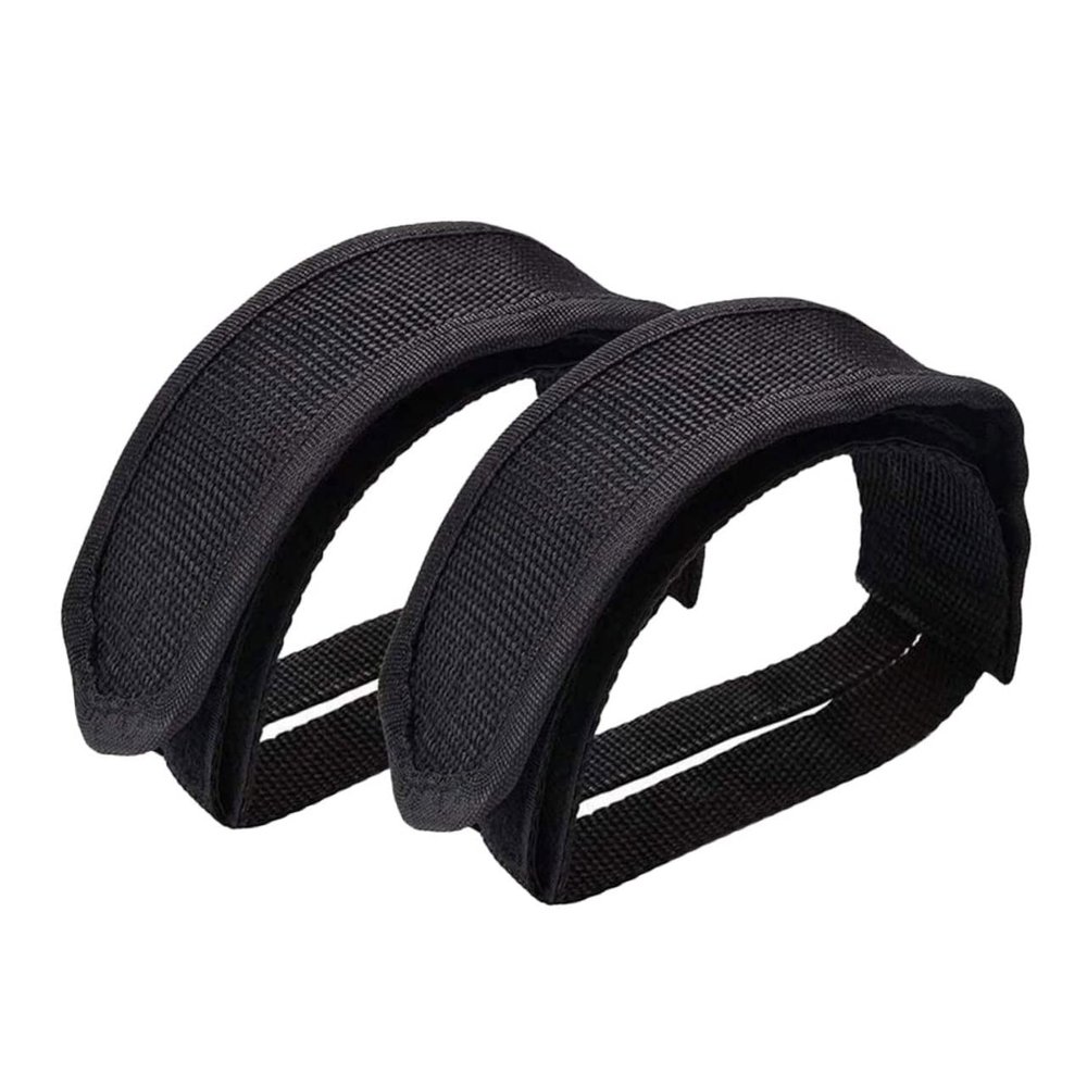 2pcs Bike Pedal Straps Comfortable Non-Buckle Design for Exercise Heavy-Duty Foot Straps for Stationary Cycling Workouts