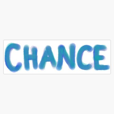 Magnet Chance The Rapper Watercolor Viny Magnetic Bumper Sticker 5"