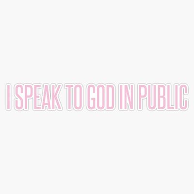 Magnet Chance The Rapper - I Speak to God in Public Viny Magnetic Bumper Sticker 5"