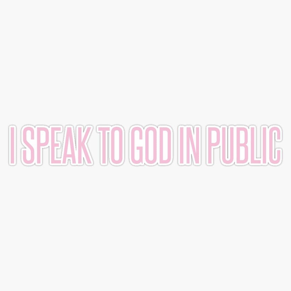 Magnet Chance The Rapper - I Speak to God in Public Viny Magnetic Bumper Sticker 5"