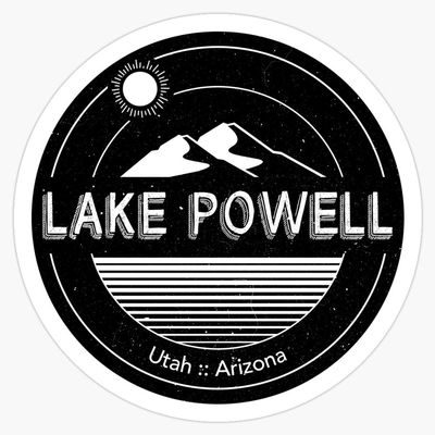 Magnet Lake Powell, Colorado River, Summer Vacation Viny Magnetic Bumper Sticker 5"
