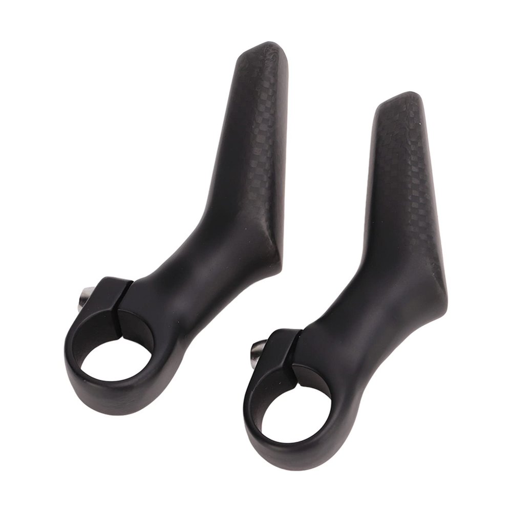 GLOGLOW Bicycle Bar Ends, Carbon Fiber Nonslip Bicycle Auxiliary Handlebar for 22.2mm Bicycle Handlebar (Matte)