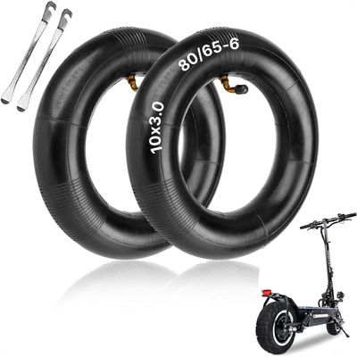 2 Pcs 10x3in Electric Scooter Inner Tube Set - 80/65-6 Inner Tubes for Bike Tires Made From Rubber - 10 Inch Tire Tube Set for 2-3.5" Tires - Easy Installation Tire Tubes with 2 Tire Levers Included