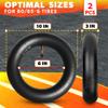 2 Pcs 10x3in Electric Scooter Inner Tube Set - 80/65-6 Inner Tubes for Bike Tires Made From Rubber - 10 Inch Tire Tube Set for 2-3.5" Tires - Easy Installation Tire Tubes with 2 Tire Levers Included view 2