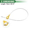 Motoforti Engine Oil Dipstick Indicator, Oil Dipstick Replacement, for Chrysler Pacifica 2007-2008, Metal Plastic, No.4593604AA, Yellow view 4