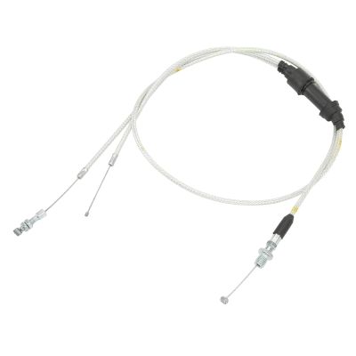 Motorcycle Dual Throttle Cable, ABS Metal Engine Throttle, Better Performance High Strength for CG150CC 200CC 250CC Engine