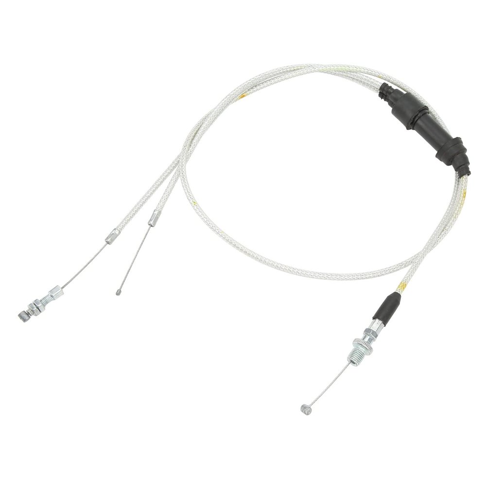 Motorcycle Dual Throttle Cable, ABS Metal Engine Throttle, Better Performance High Strength for CG150CC 200CC 250CC Engine