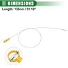 Motoforti Engine Oil Dipstick Indicator, Oil Dipstick Replacement, for Chevrolet Express 2003-2014, Metal Plastic, Yellow view 4