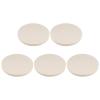 HARFINGTON 5pcs Wool Felt Polishing Pads, 4 inch Buffing Wheel Polish Pad Flocking Hook & Loop Back for Car Glass Plastic Metal Stone view 1