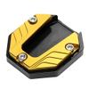 LIRU Motorcycle Support Plate, CNC Aluminum Alloy Kickstand Coaster Rest Pad, Parking Stand Plate Kickstand Extenders Compatible For Universal Motorcycle, Gold view 1