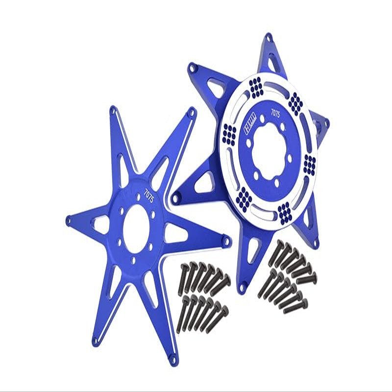 Aluminum 7075 Front & Rear Wheel Pattern Support Bracket for LOSI 1:4 Promoto MX Motorcycle Dirt Bike RTR FXR LOS06000 LOS06002 Upgrades - Blue