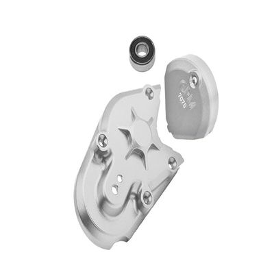 Aluminum 7075 Transmission Housing for LOSI 1:4 Promoto MX Motorcycle Dirt Bike RTR FXR LOS06000 LOS06002 Upgrade Parts - Silver