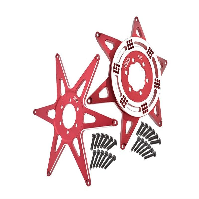 Aluminum 7075 Front & Rear Wheel Pattern Support Bracket for LOSI 1:4 Promoto MX Motorcycle Dirt Bike RTR FXR LOS06000 LOS06002 Upgrades - Red