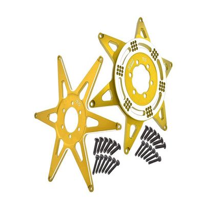 Aluminum 7075 Front & Rear Wheel Pattern Support Bracket for LOSI 1:4 Promoto MX Motorcycle Dirt Bike RTR FXR LOS06000 LOS06002 Upgrades - Gold