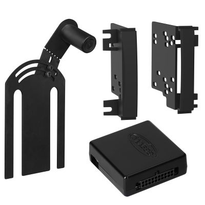 Proscenium PRO-JKRIK1 Aftermarket Double DIN Radio All-in-One Installation Kit with Antenna Adapter and Back-Up Camera for Compatible Radios, Designed to Fit Jeep Wrangler JK Models, Black
