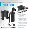 Proscenium PRO-JKRIK1 Aftermarket Double DIN Radio All-in-One Installation Kit with Antenna Adapter and Back-Up Camera for Compatible Radios, Designed to Fit Jeep Wrangler JK Models, Black view 3