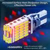 BESULEN 4 Pack LED Car Reverse Lights, T15 4014 45SMD Chipsets Backup Light Blinker Bulb, Car Brake Stop Canbus Error Free Turn Signal Light, Non Polarity 12V DC W16W (Blue) view 3