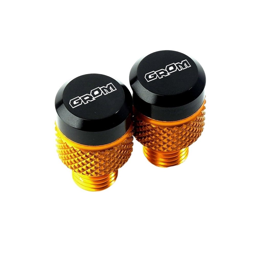LeosHi Compatible with MSX125 GROM MSX125 2013-2020 2021 2022 Motorcycle Accessories CNC Mirror Hole Plugs Screws Bolts Cover Caps (Color : Gold)