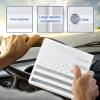 Ziciner Car Registration Insurance Holder, 2Pack Essential Auto Card Document Glove Box Organizer with Touch Fastener, Vehicle Interior Accessories Perfect for Most Car, Truck, SUV (White/Back Flag) view 3