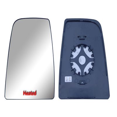 Replacement Driver Left Side Mirror Upper Main Glass Heated with Back Plate for Ford Transit T150 T250 T350 T350HD from 2010 to 2023