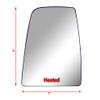 Replacement Driver Left Side Mirror Upper Main Glass Heated with Back Plate for Ford Transit T150 T250 T350 T350HD from 2010 to 2023 view 3