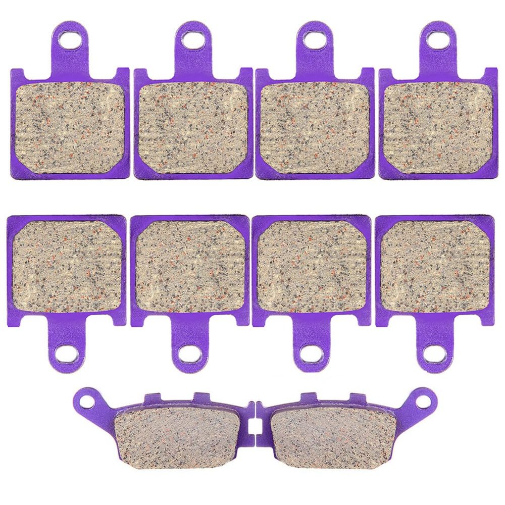 SCITOO FA417/4,FA174 Brake Pads fits for Kawasaki Z1000 2007 2008 Carbon Fiber Front and Rear Brake Pads