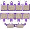 SCITOO FA417/4,FA174 Brake Pads fits for Kawasaki Z1000 2007 2008 Carbon Fiber Front and Rear Brake Pads view 1