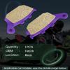 SCITOO FA417/4,FA174 Brake Pads fits for Kawasaki Z1000 2007 2008 Carbon Fiber Front and Rear Brake Pads view 4