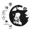 Rustic Bears Spare Tire Cover - Black White Wild Animal Wheel Covers for Travel Trailers Waterproof UV Sun Protectors Fits Truck SUV Camping Tire Diameters 15 inches view 2