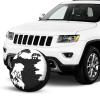 Rustic Bears Spare Tire Cover - Black White Wild Animal Wheel Covers for Travel Trailers Waterproof UV Sun Protectors Fits Truck SUV Camping Tire Diameters 15 inches view 3