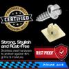 PRIME AVE License Plate Screws with Nylon Inserts - Stainless Steel Rust Proof License Plate Screws for License Plates, Frames & Covers - 4755299 3907444 A11719 - U.S. Cars Trucks SUVs (Set of 8) view 4