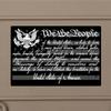 American Flag Preamble Constitution Gadsden 1776 We The People Weathered Vinyl Sticker Decal (7"x12") view 1