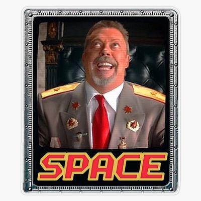 MAGNET Space Tim Curry Meme Magnetic Vinyl Sticker Decal Magnet 5"