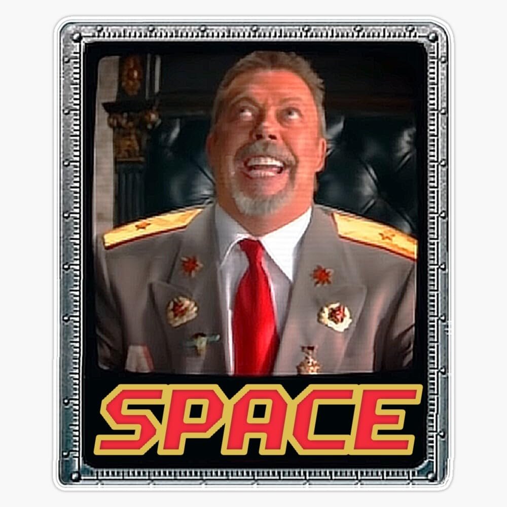 MAGNET Space Tim Curry Meme Magnetic Vinyl Sticker Decal Magnet 5"