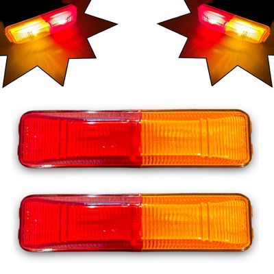 Peterson Manufacturing Trailer Light Multi-pack (2) M154A-R Incandescent Marker OEM Clearance Lights for Utility, RV, Camper, Cargo, Horse, Boat Trailer Lights