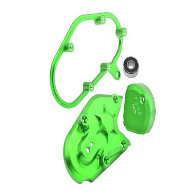 Aluminum 7075 Transmission Housing Set for LOSI 1:4 Promoto MX Motorcycle Dirt Bike RTR FXR LOS06000 LOS06002 Upgrades - Green