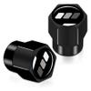 4Pcs Metal Aluminum Alloy Car Tire Valve Stem Caps Cover for Toyota Tacoma 4Runner Tundra Rav4 Highlander Accessories for Men Women CapsGray-Black view 2