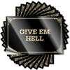 Bumper Sticker Give Em Hell Stickers Funny Sticker Car Stickers (Color : Colour, Size : 8X12CM) view 1