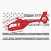 American Flag Flight Medic Heartbeat Sticker Vinyl Decal Bumper Sticker 5" view 1