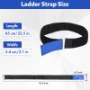 Ladder Rack Tie Down Straps Reusable Straps Adjustable with Nylon Hook and Loop Multipurpose Securing Straps for Ladder RV Truck or Boat 33''x 2' Pack 4 view 3