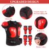 Kids Motorcycle Armor Gear Body Armor Vest Suit Chest Back Spine Protector Motocross Dirt Bike Protective Gear with Elbow Knee Protector Pads for MTV ATV Cycling Skateboard Off-Road Racing Skiing view 2