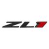 3D Raised Letters ZL1 Emblem Metal with Adhesive Backing for Chevy Comaro Automotive Decoration(Black Red) view 1