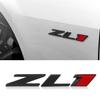3D Raised Letters ZL1 Emblem Metal with Adhesive Backing for Chevy Comaro Automotive Decoration(Black Red) view 2