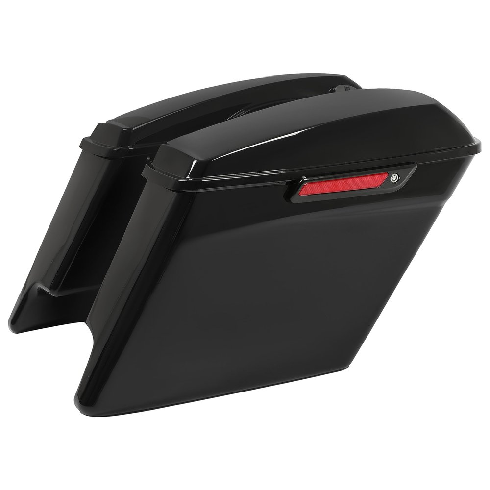 KUAFU 5" Stretched Extended Hard Saddle Bag Compatible with Touring Models