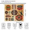 Car Curtains Rusty Metal Logo On Old License Plate Retro American Truck Poster Garage Antique Rural Farm Pattern Printed Curtains Bedroom Living Room Decoration Blackout Curtains W72 * L63 Inches view 2